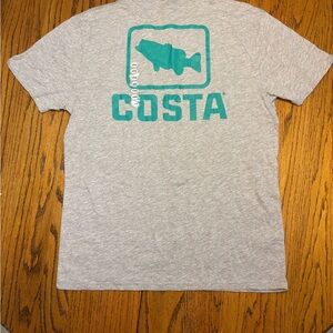 Costa NWT Teal and Gray Fish Graphic T-Shirt